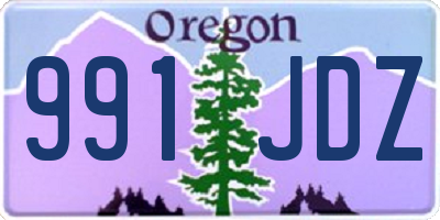 OR license plate 991JDZ