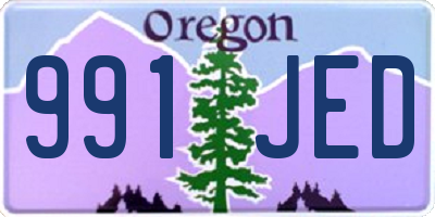 OR license plate 991JED