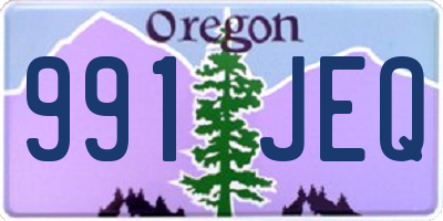 OR license plate 991JEQ