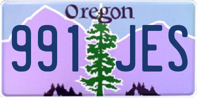 OR license plate 991JES