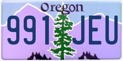 OR license plate 991JEU