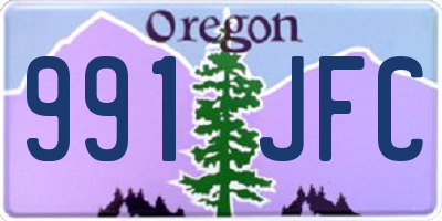 OR license plate 991JFC