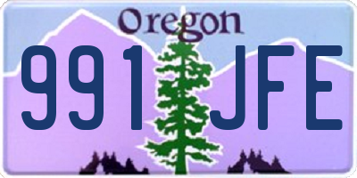 OR license plate 991JFE