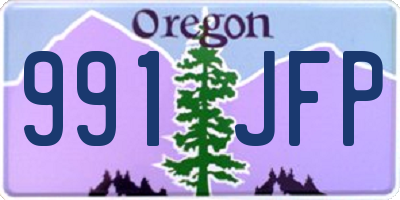 OR license plate 991JFP