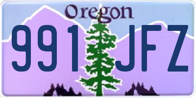 OR license plate 991JFZ