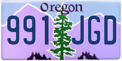 OR license plate 991JGD