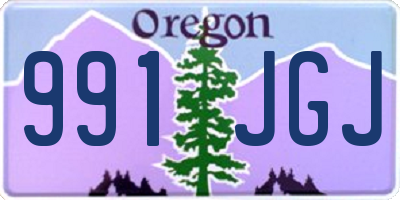 OR license plate 991JGJ