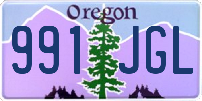 OR license plate 991JGL