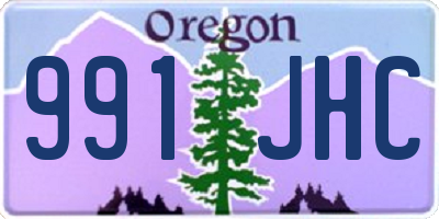 OR license plate 991JHC