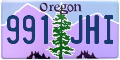 OR license plate 991JHI