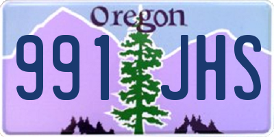 OR license plate 991JHS