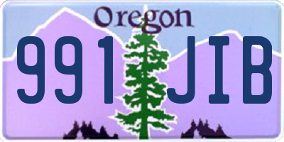 OR license plate 991JIB