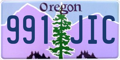OR license plate 991JIC
