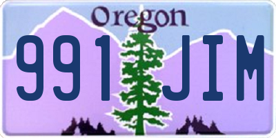 OR license plate 991JIM