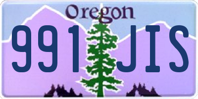 OR license plate 991JIS