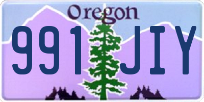 OR license plate 991JIY