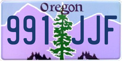 OR license plate 991JJF