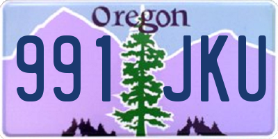 OR license plate 991JKU