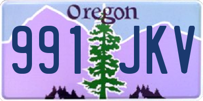 OR license plate 991JKV