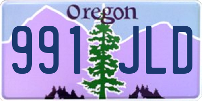 OR license plate 991JLD