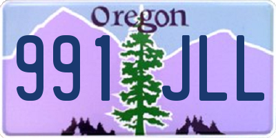 OR license plate 991JLL