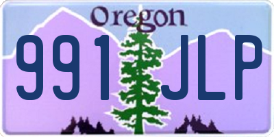 OR license plate 991JLP