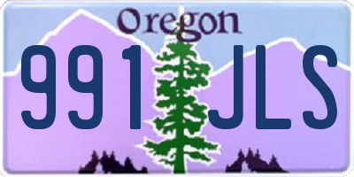 OR license plate 991JLS