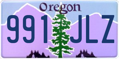 OR license plate 991JLZ