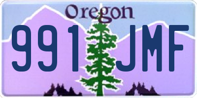 OR license plate 991JMF