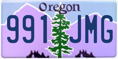 OR license plate 991JMG