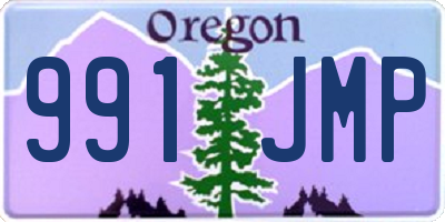 OR license plate 991JMP