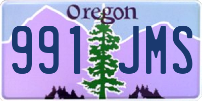 OR license plate 991JMS