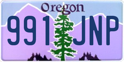 OR license plate 991JNP