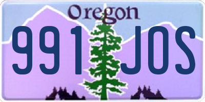 OR license plate 991JOS