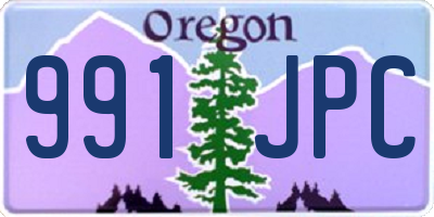 OR license plate 991JPC