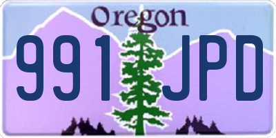 OR license plate 991JPD