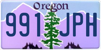 OR license plate 991JPH