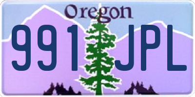 OR license plate 991JPL