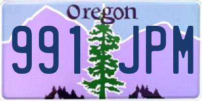 OR license plate 991JPM