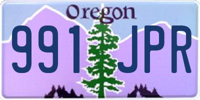 OR license plate 991JPR