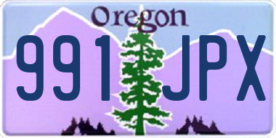 OR license plate 991JPX