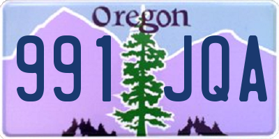 OR license plate 991JQA