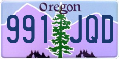 OR license plate 991JQD