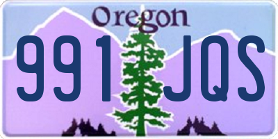 OR license plate 991JQS