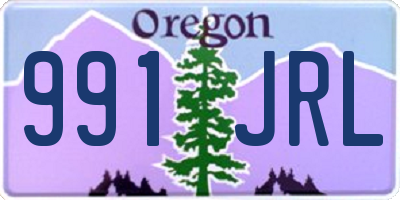 OR license plate 991JRL