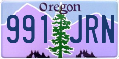 OR license plate 991JRN