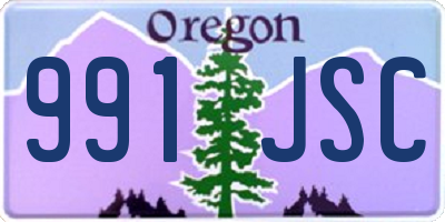 OR license plate 991JSC