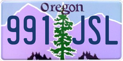 OR license plate 991JSL