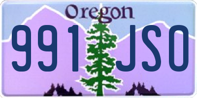 OR license plate 991JSO