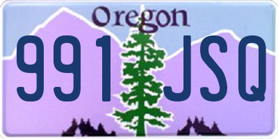 OR license plate 991JSQ